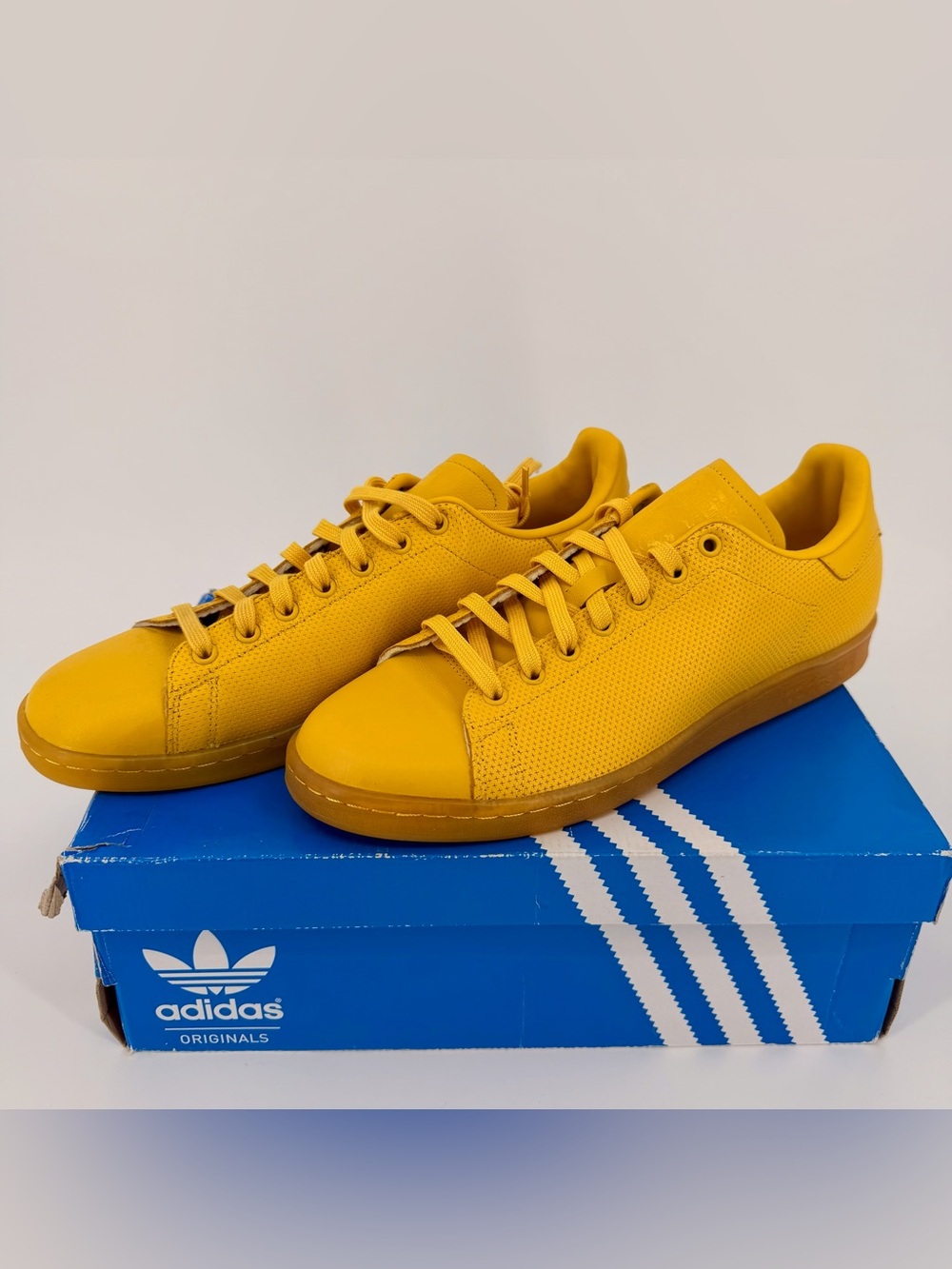 adidas Stan Smith Adicolor Yellow S80247 Men’s 12 OG Box